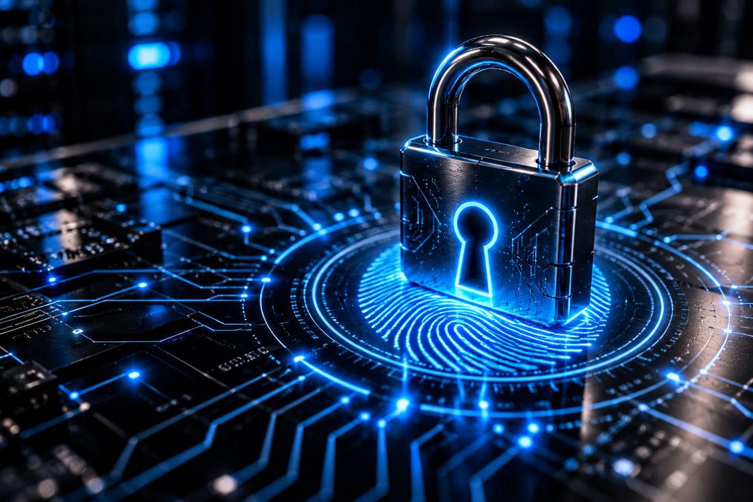 Candado y huella digital: seguridad informática